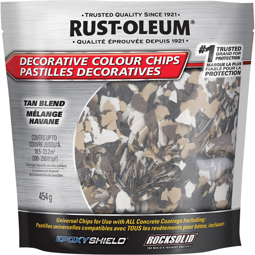 Decorative Colour Chips, 474 g, Bag, Tan Blend Pathway Supply LP