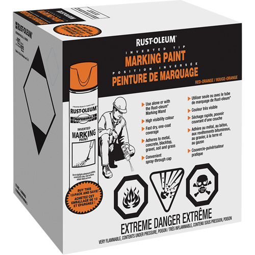 Inverted Marking Paint Spray, Aerosol Can Pathway Supply LP