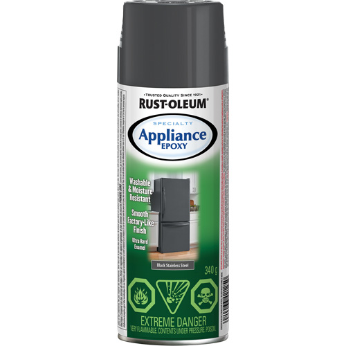 Specialty Appliance Epoxy Coating, Aerosol Can, Black Stainless Steel Pathway Supply LP
