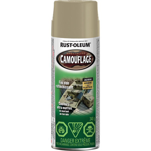 Specialty Camouflage Paint, Aerosol Can, Khaki Pathway Supply LP