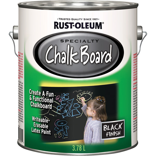 Peinture sp&eacute;cialis&eacute;e pour tableau noir, 3,78 L, Gallon, Noir Pathway Supply LP