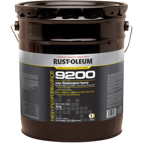 Composant de base &eacute;poxydique &agrave; basse temp&eacute;rature du syst&egrave;me 9200, Gris, 4 gal., Seau Pathway Supply LP