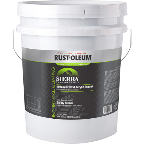 &eacute;mail acrylique DTM Sierra Performance MetalMax Plus, 5 gal., Seau, Jaune Pathway Supply LP
