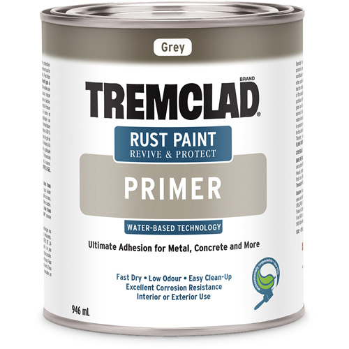 Appr&ecirc;t antirouille &agrave; base d'eau Tremclad, 946 ml, Canette, Gris Pathway Supply LP