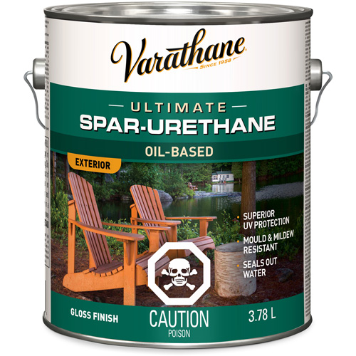 Varathane&reg; Diamond Outdoor Wood Finish, 3.78 L, Clear, Gloss Pathway Supply LP