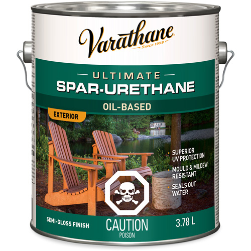 Fini diamant pour bois Varathane ext&eacute;rieur, 3,78 L, Transparent, Semi-brillant Pathway Supply LP