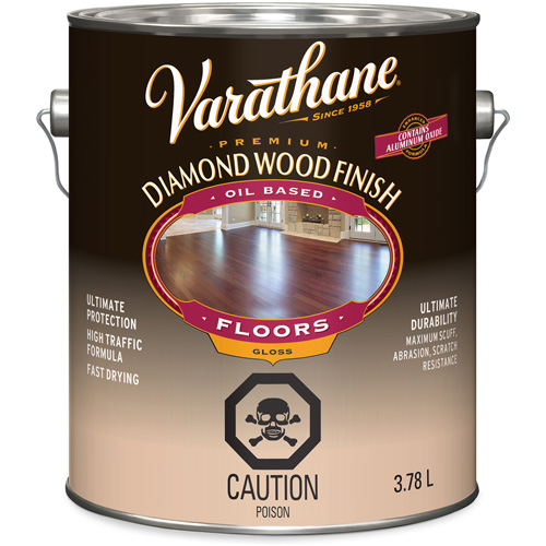 Enduit pour plancher &agrave; fini diamant pour bois Varathane, 3,78 L, Transparent, Brillant Pathway Supply LP