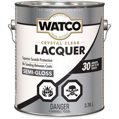Laque pour bois Watco, 3,78 L, Transparent, Semi-brillant Pathway Supply LP
