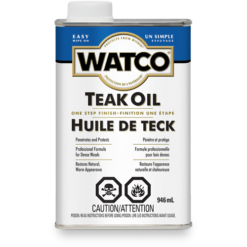 Watco&reg; Teak Oil, 946 ml, Clear, Transparent Pathway Supply LP