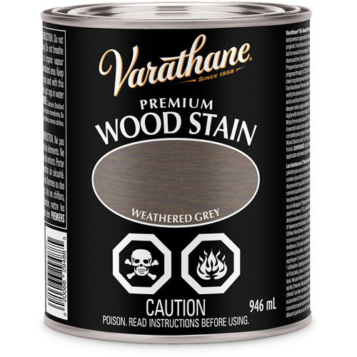 Varathane&reg; Premium Wood Stain, 946 ml, Weathered Grey Pathway Supply LP