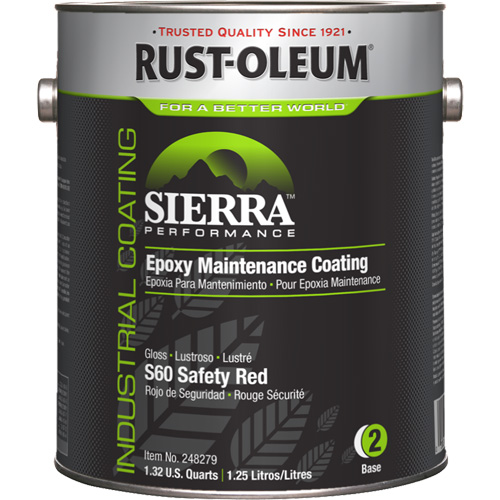 Sierra Performance S60 Maintenance Coating Base Component, 1 gal., Water-Based, Gloss, Red Pathway Supply LP