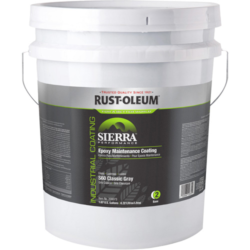 Composant de base pour rev&ecirc;tement de plancher Sierra Performance S40, 5 gal., &agrave; l'eau, Tr&egrave;s brillant, Gris Pathway Supply LP