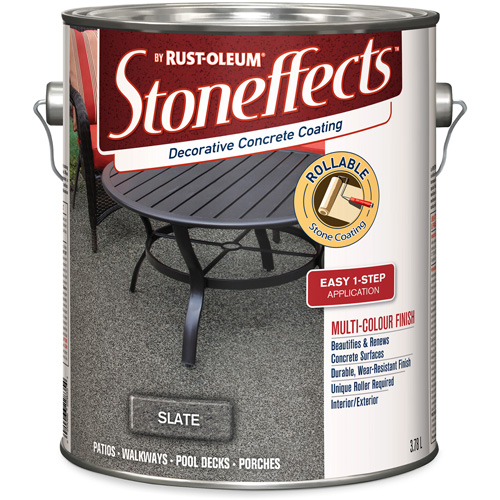 Stoneffects Decorative Concrete Coating, 3.4 L, Solvent-Based, Textured, Grey Pathway Supply LP