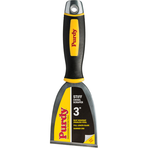 Grattoir rigide en ciseau de premi&egrave;re qualit&eacute;, Lame Acier &agrave; haute teneur en carbone, Largeur 3", Manche Plastique Pathway Supply LP