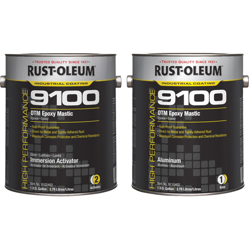 Ensemble de base et d'activateur pour mastic &eacute;poxy DTM du syst&egrave;me 9100, Aluminium, Gallon Pathway Supply LP