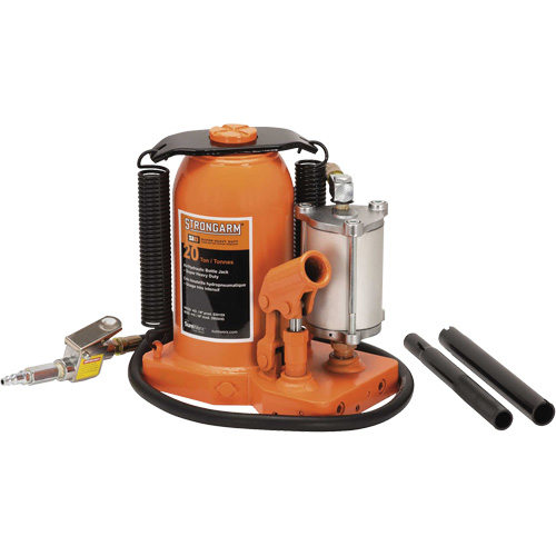 380C Bottle Jack, 20 Ton(s), Air Hydraulic, 20-5/8" Raised Height Pathway Supply LP