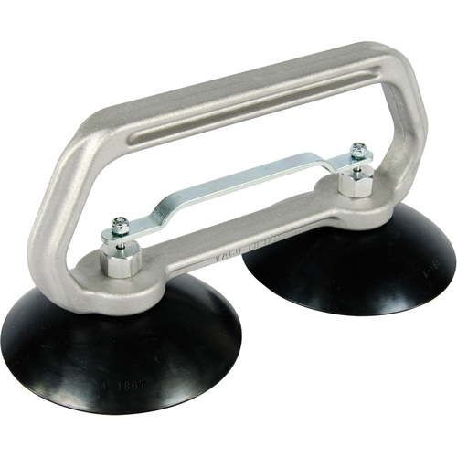 Appareils &agrave; ventouses - Ventouse double industrielle, 75 lb Capacit&eacute;, 5", Barre &agrave; tirer, 10" Longueur de la manche Pathway Supply LP