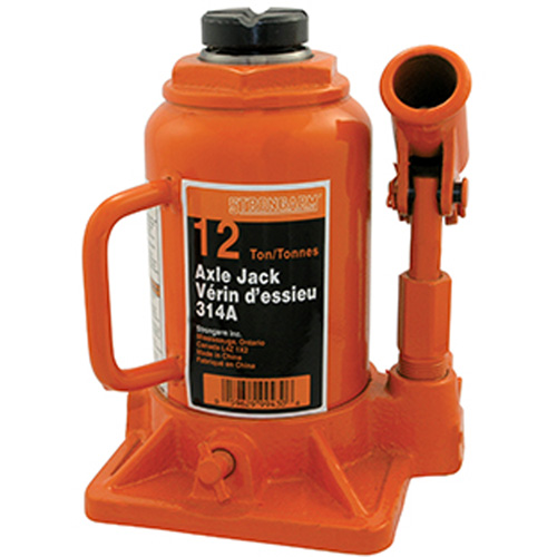 314A Cric-bouteille, 12 tonnes, Hydraulique &agrave; main, 13" Hauteur &eacute;lev&eacute;e Pathway Supply LP