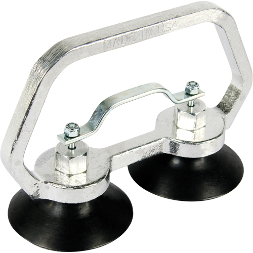 Vacuum Cups - Heavy-Duty Double Cup, 30 lbs. Capacity, 3", Pull-bar, 7" Handle Length Pathway Supply LP