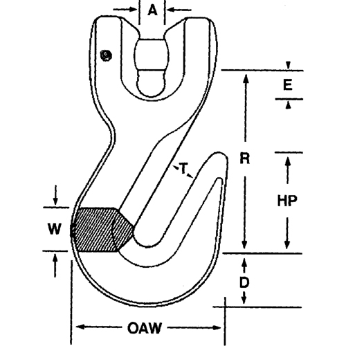 Crochets en acier alli&eacute; Pathway Supply LP