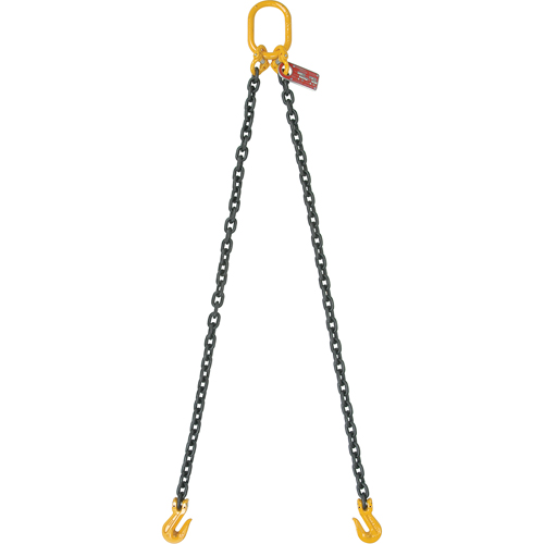 Chain Slings, 80 Chain, Double Legs, Oblong & Slip Hooks, 1/2" x 5' Pathway Supply LP