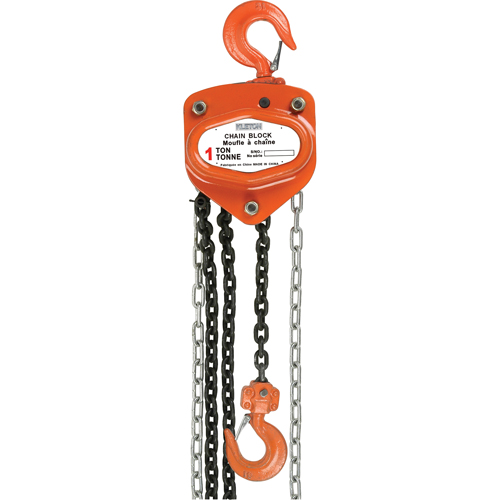 Chain Hoist, 10' Lift, 1000 lbs. Capacity, Alloy Steel Chain Pathway Supply LP