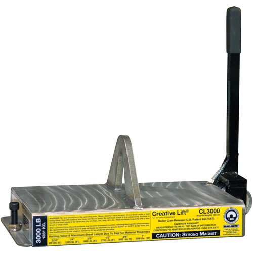 Aimants Creative Lift, Capacit&eacute; de retenue 3000 lb (1,5 tonne), 19-1/4" lo x 10-1/2" la x 7" h Pathway Supply LP