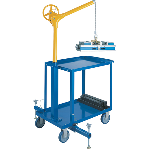 Tall Industrial Lifting Device with Mobile Cart, 500 lbs. (0.25 tons) Capacity Pathway Supply LP