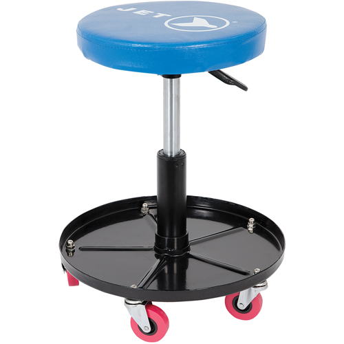 JMS-642A Si&egrave;ge roulant ajustable pour m&eacute;canicien, Vinyle, Bleu, Capacit&eacute; 300 lb Pathway Supply LP