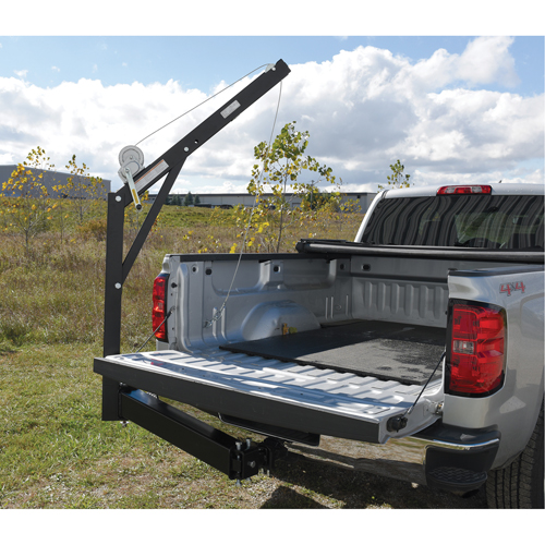 Hitch Mounted Truck Jib Crane, 600 lbs. (0.3 tons) Capacity, 84-5/8" Max. Clearance Pathway Supply LP
