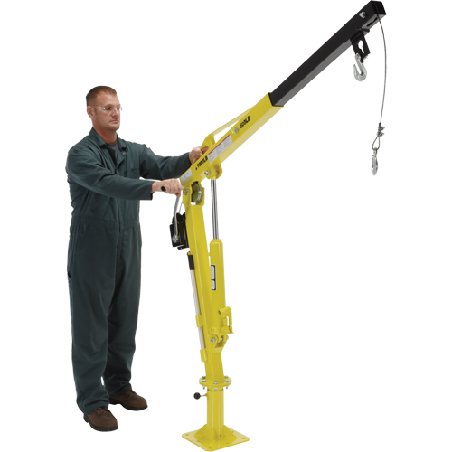 Winch Operated Truck Jib Crane, 500 lbs. (0.25 tons) Capacity, 102' Max. Clearance Pathway Supply LP