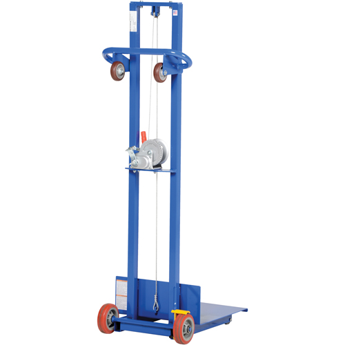 Empileur &agrave; plateforme, M&eacute;canisme Treuil manuel, Capacit&eacute; de 400 lb, Levage max de 58" Pathway Supply LP