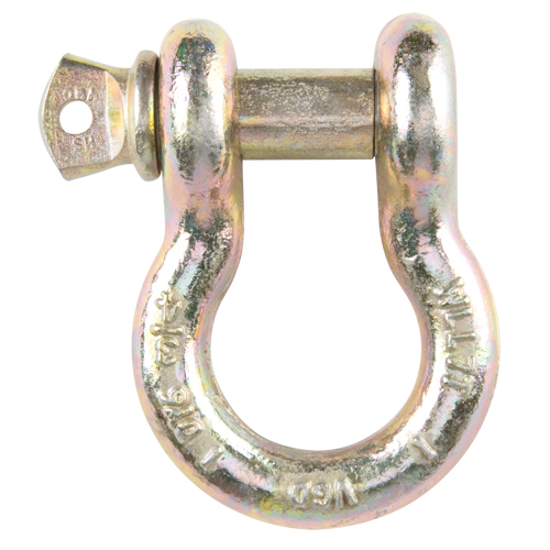Manille d'ancrage &agrave; vis, 3/8", Cheville &agrave; vis, Chromat&eacute; jaune Pathway Supply LP