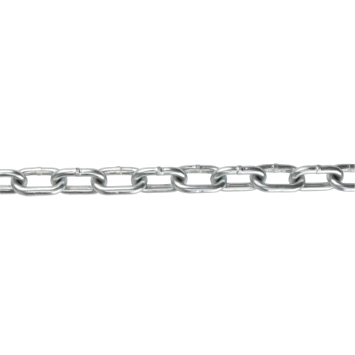 Straight Link Chain, Low Carbon Steel, 3/8" x 63' (19.2 m) L, Grade 30, 2650 lbs. (1.325 tons) Load Capacity Pathway Supply LP