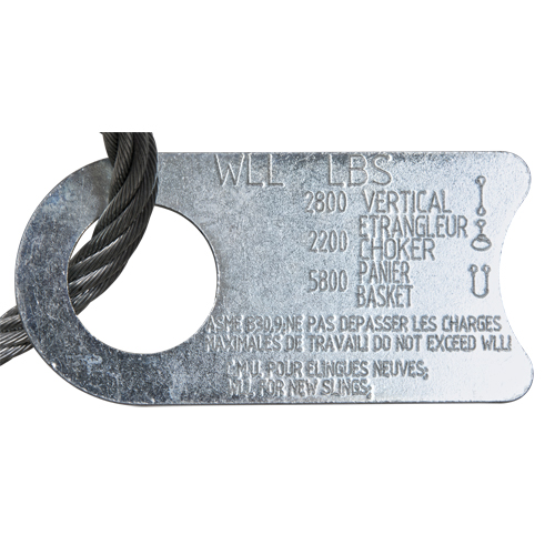 Wire Rope Lifting Sling - Eye & Eye Galvanized Pathway Supply LP