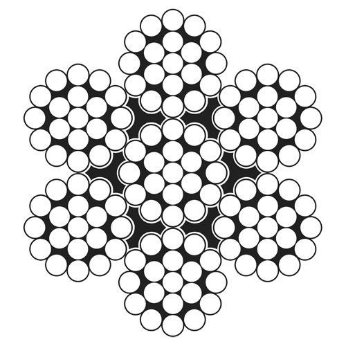 Wire Rope Cable, 500' (152.4 m) x 3/32", 1000 lbs. (0.5 tons), Galvanized Pathway Supply LP