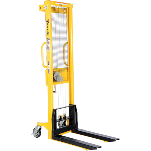 Manual Stacker, Hand Winch Operated, 770 lbs. Capacity, 60" Max Lift Pathway Supply LP