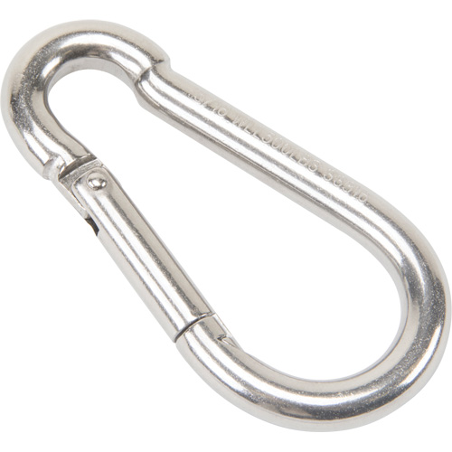 Stainless Steel Snap Hook, 500 lbs (0.25 tons) Working Load Limit, 5/16" Size, 1/2" Eye Pathway Supply LP