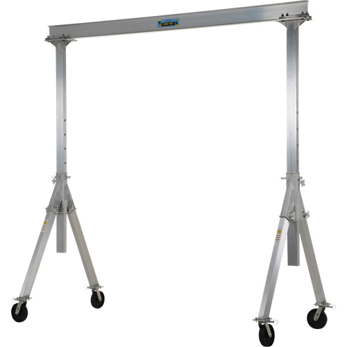 Adjustable Aluminum Gantry Crane, 8' L, 2000 lbs. (1 tons) Capacity Pathway Supply LP