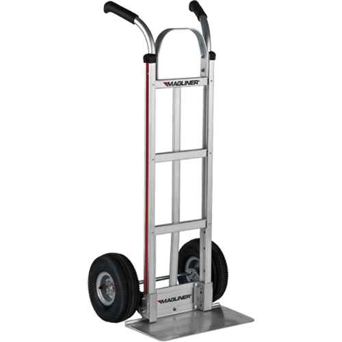 Knocked Down Hand Truck, Dual Handle, Aluminum, 48" Height, 500 lbs. Capacity Pathway Supply LP