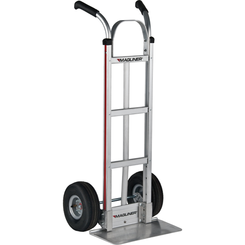 Knocked Down Hand Truck, Dual Handle, Aluminum, 48" Height, 500 lbs. Capacity Pathway Supply LP