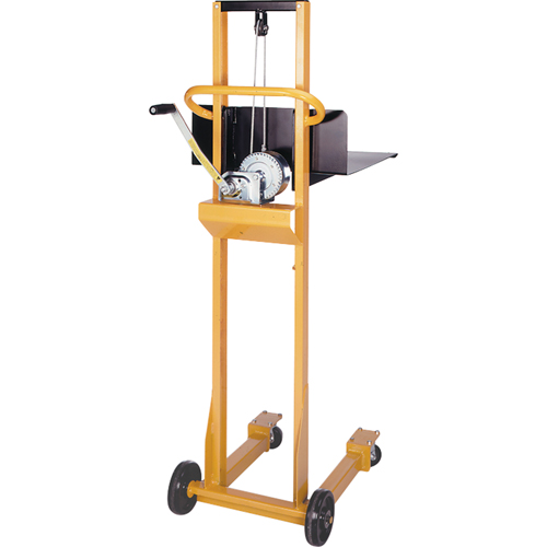 Empileur &agrave; plateforme Easy-Lift, M&eacute;canisme Treuil manuel, Capacit&eacute; de 500 lb, Levage max de 52" Pathway Supply LP