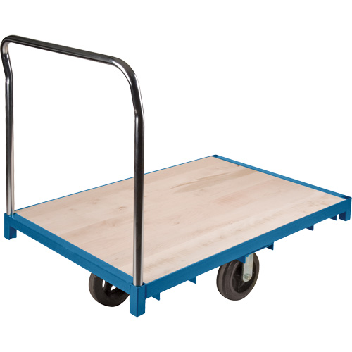 Heavy-Duty Platform Truck, 48" L x 24" W, 2000 lbs. Capacity, Rubber Casters Pathway Supply LP