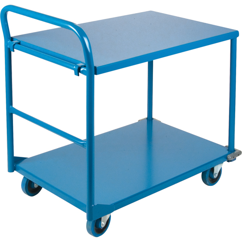Shelf & Platform Truck, Steel, 24" W x 36" D x 40" H, 1300 lbs. Platform Capacity Pathway Supply LP
