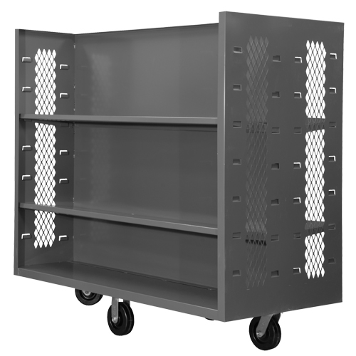 Chariots en treillis m&eacute;tallique, Acier, 30" x 54" x 60", Capacit&eacute; 1500 lb Pathway Supply LP