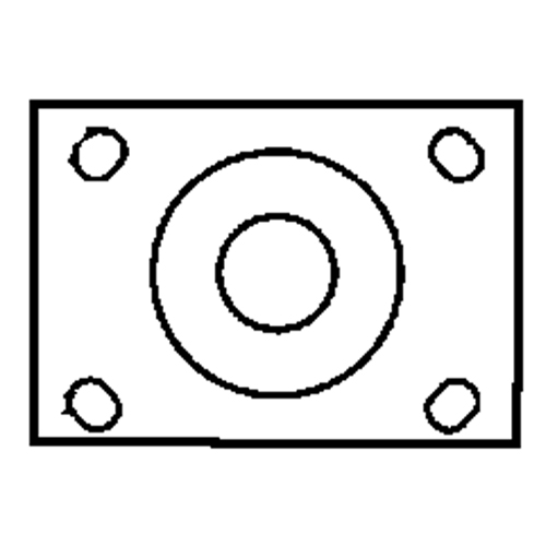 Total Locking Caster, Swivel with Brake, 6" (152.4 mm), Rubber, 450 lbs. (204 kg.) Pathway Supply LP