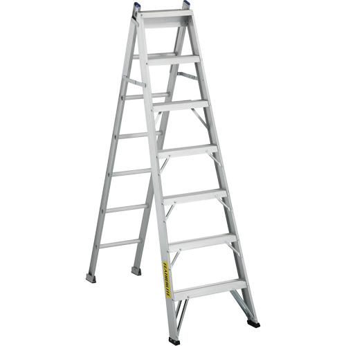 2700 Series Industrial Duty Multi-Way Ladders, 7', Aluminum, 250 lbs. Cap., ANSI 1, CSA 1 Pathway Supply LP