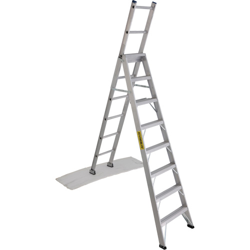 2700 Series Industrial Duty Multi-Way Ladders, 8', Aluminum, 250 lbs. Cap., ANSI 1, CSA 1 Pathway Supply LP