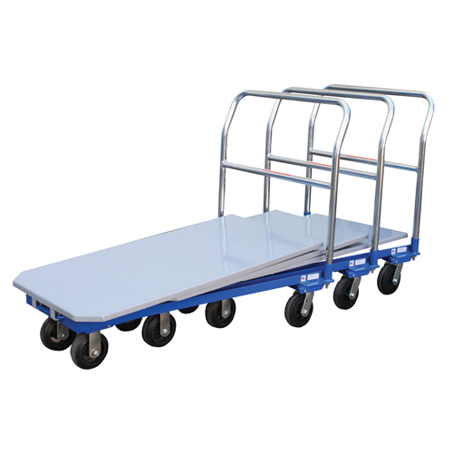 Platform Cart, 48" L x 24" W, 1500 lbs. Capacity, Mold-on Rubber Casters Pathway Supply LP