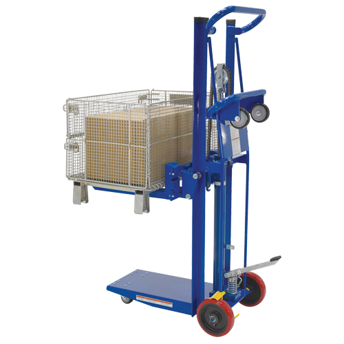 Platform Lift Stacker, Foot Pump Operated, 750 lbs. Capacity, 52" Max Lift Pathway Supply LP